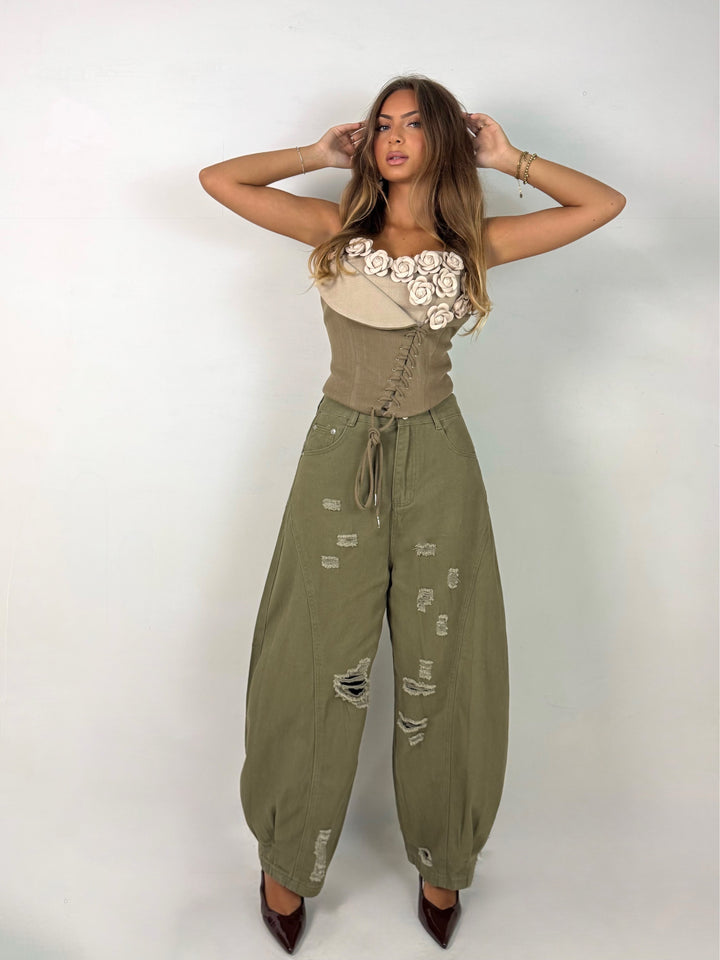 Jeans balloon “Rose”