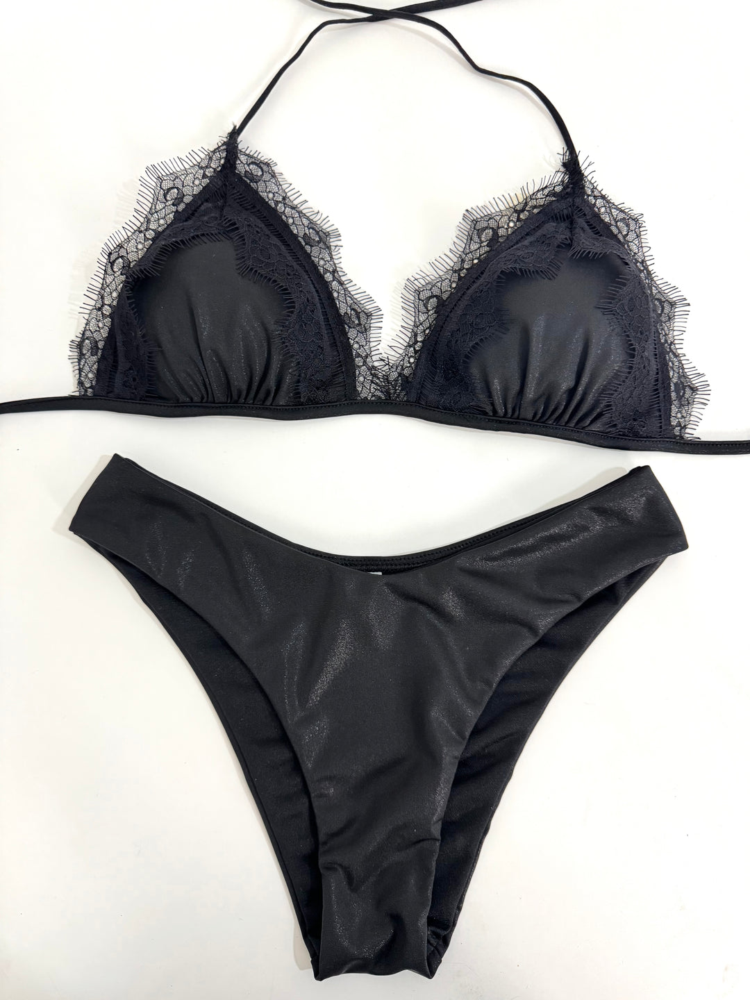 Costume in satin con pizzo “Sirena”