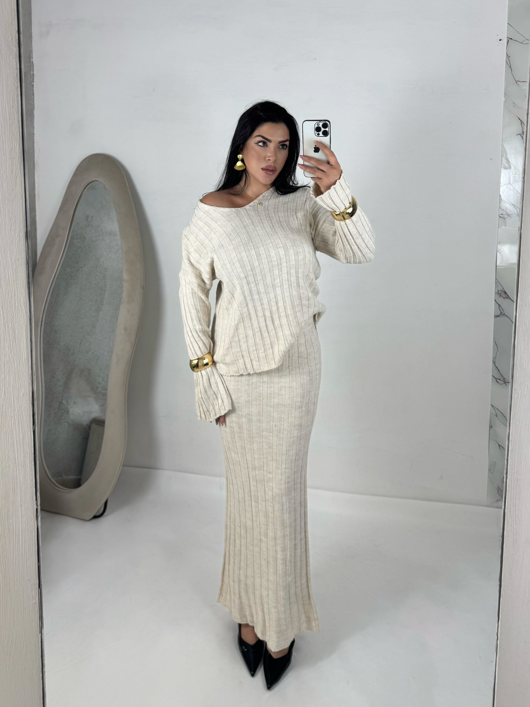Coordinato in lana “Claire”
