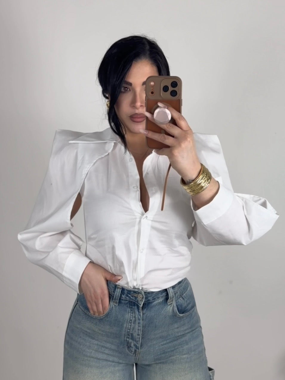 Camicia in cotone “Amour”