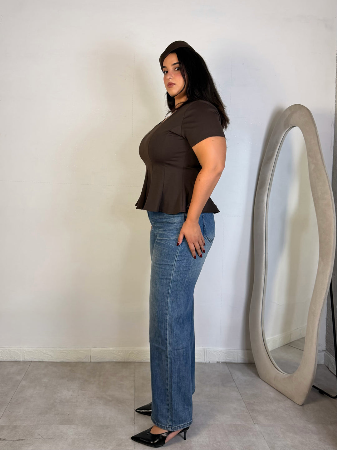 Jeans wide leg elastico “Amina”