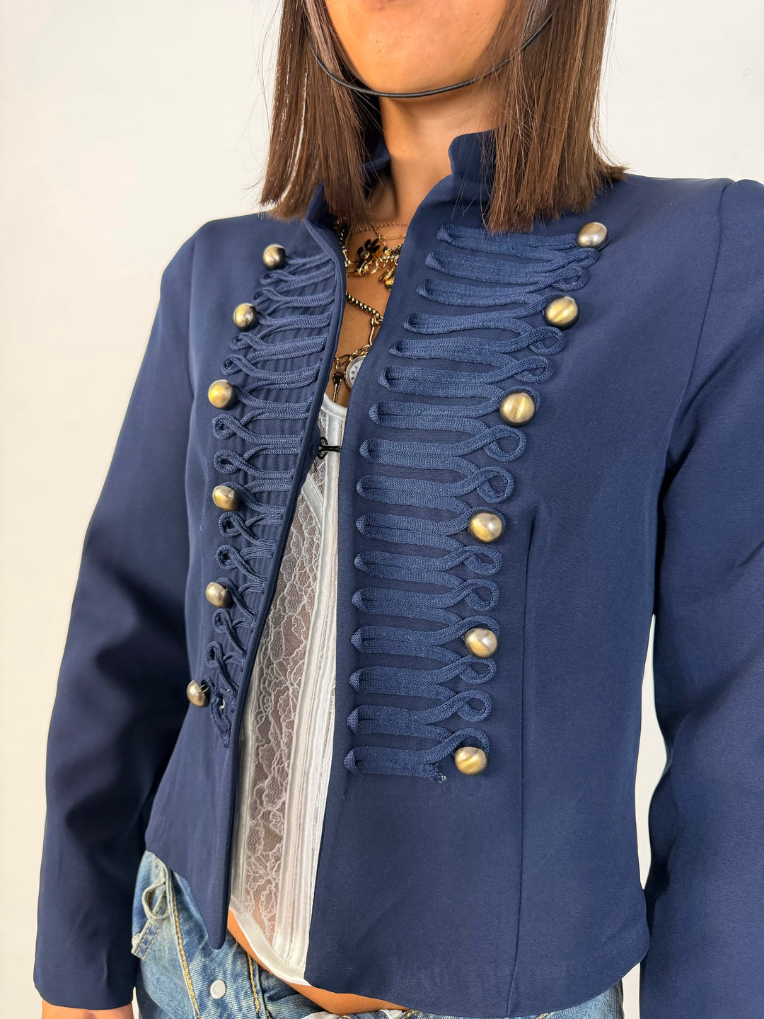 Giacca con spalline “Majestic”
