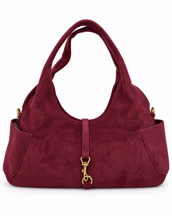 Borsa scamosciata