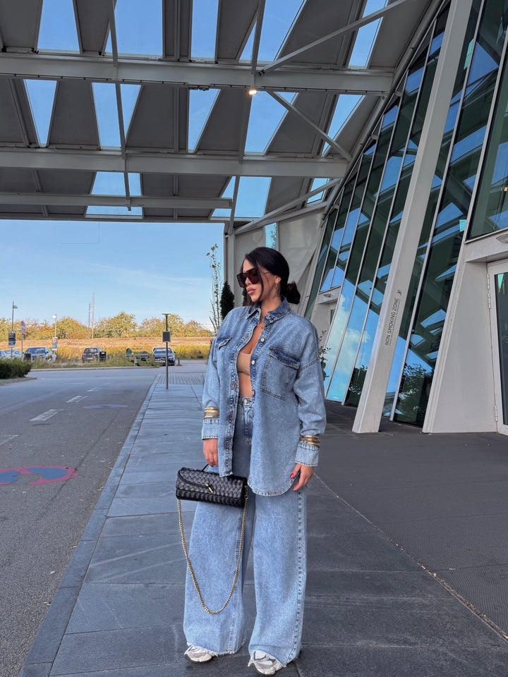 Coordinato in jeans “Skyline”