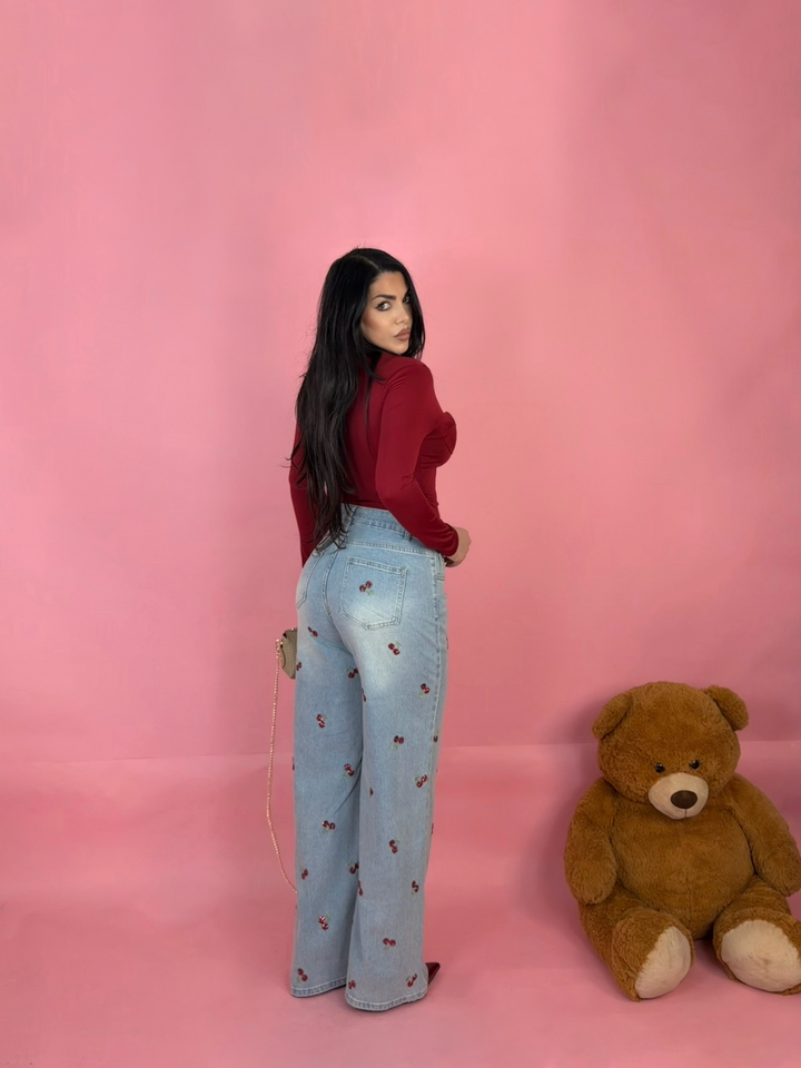Jeans a palazzo “Cherry”
