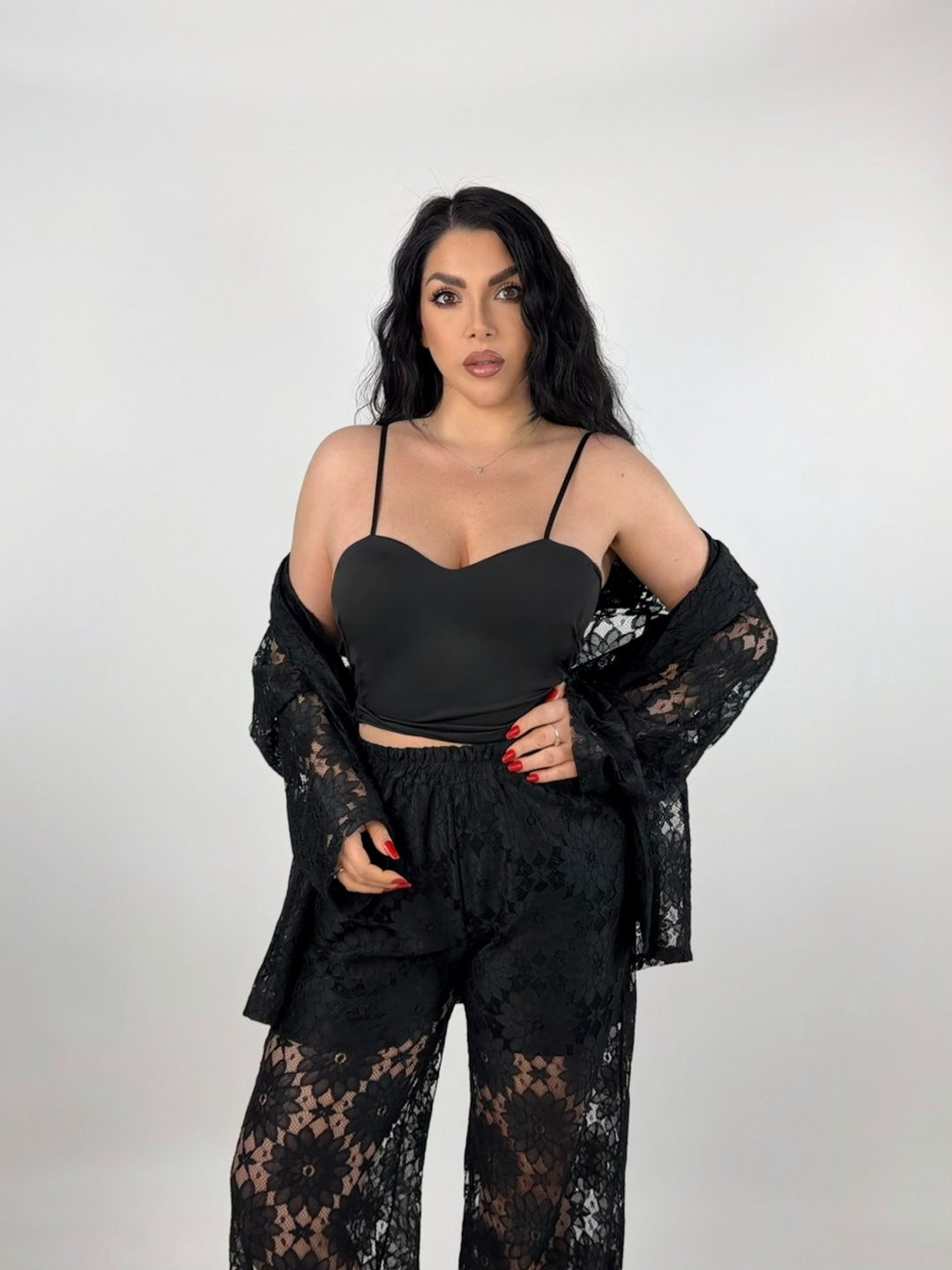 Top con coppe “Malika”