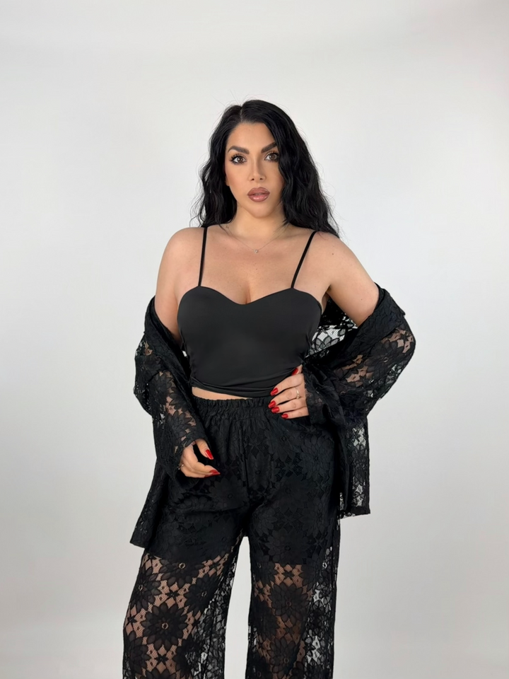 Top con coppe “Malika”