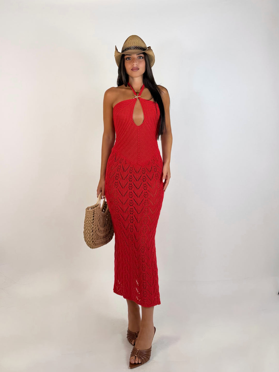 Abito in pizzo crochet “Stella”