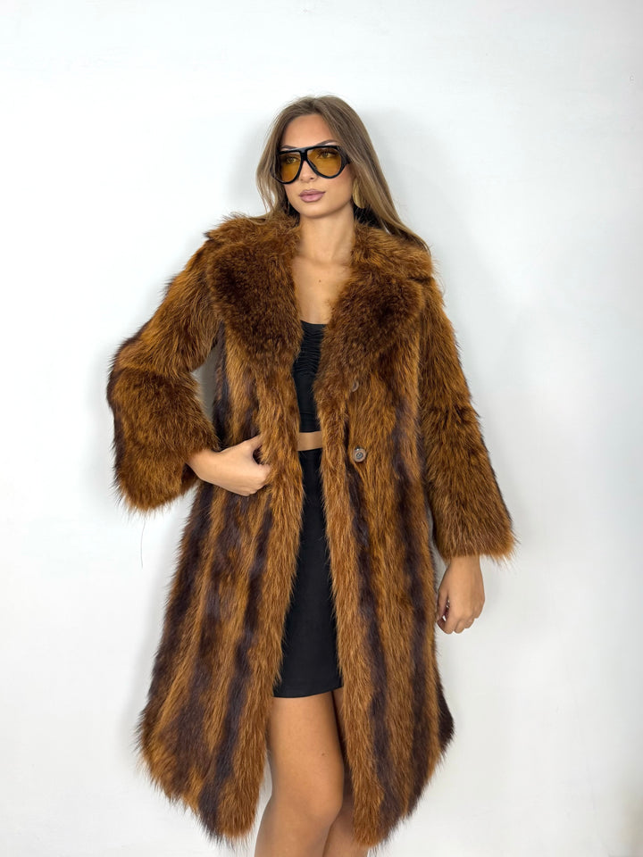 Pelliccia in marmotta Vintage 52