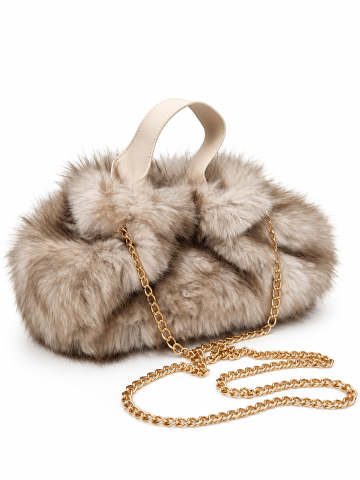 Borsa in eco pelliccia