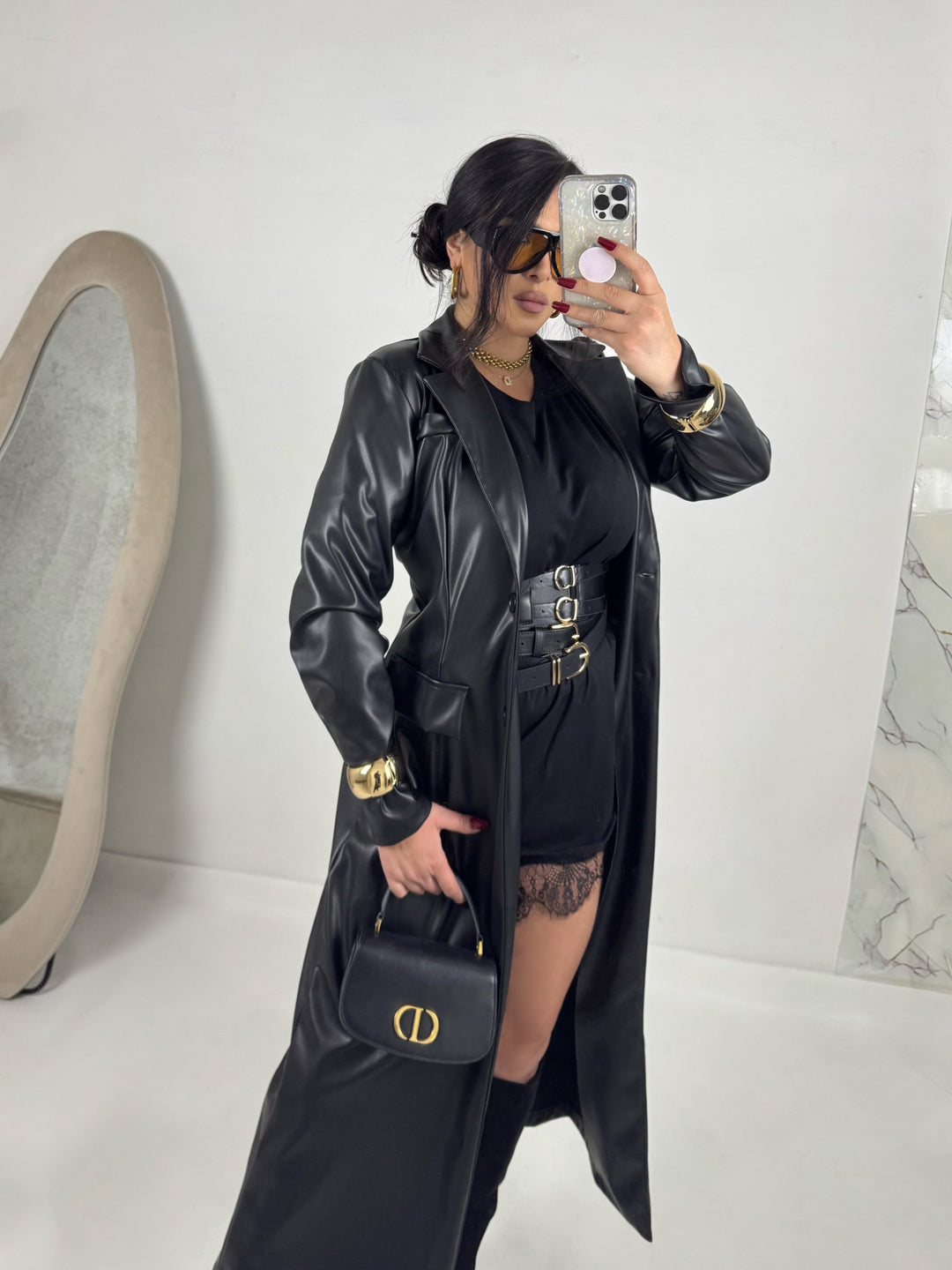 Trench in eco pelle “Ilary”
