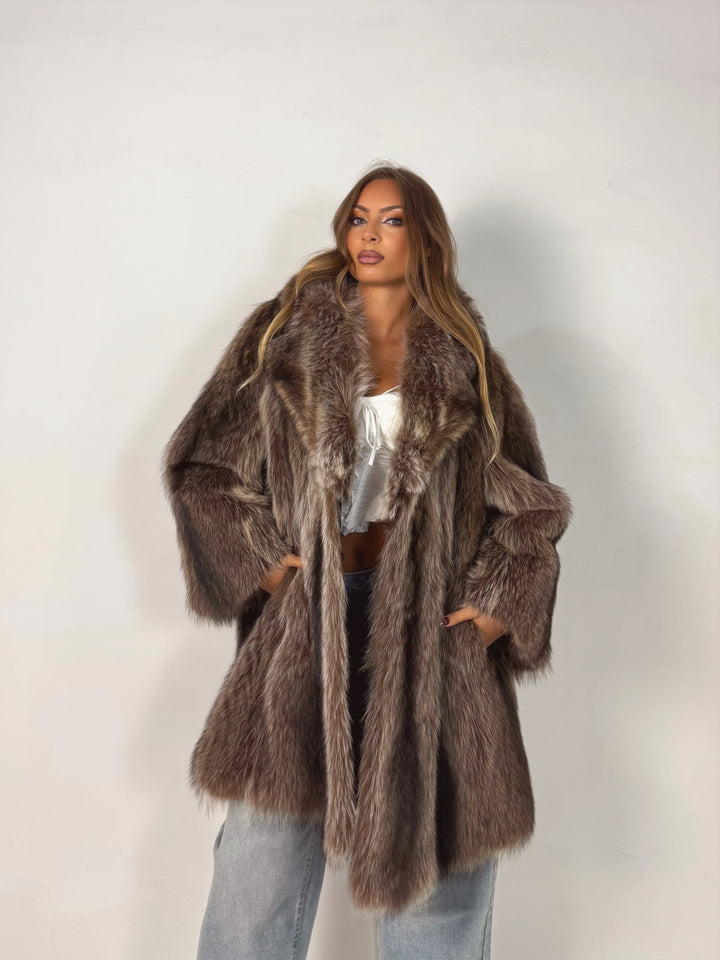 Pelliccia in marmotta Vintage 00