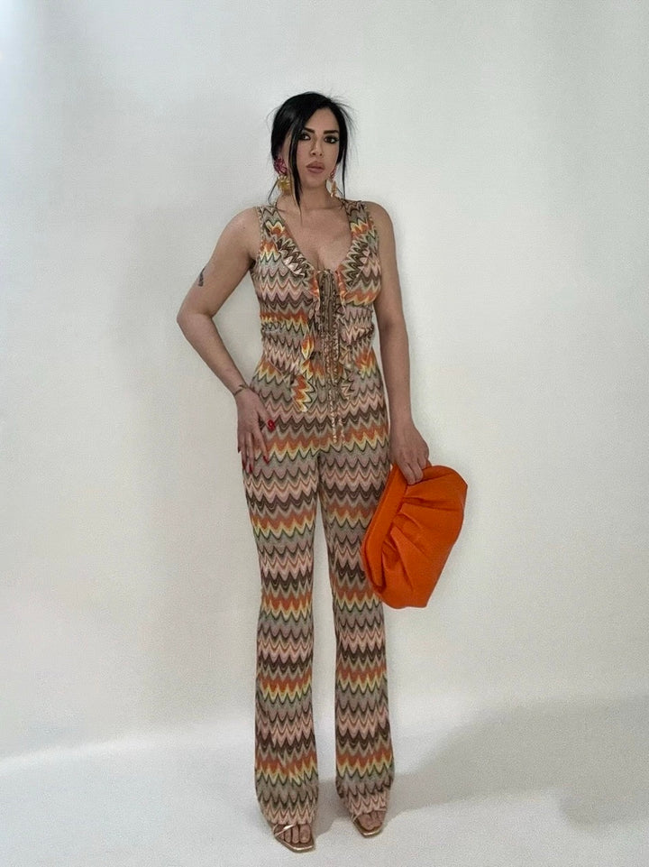 Coordinato in lurex “Boho Chic”