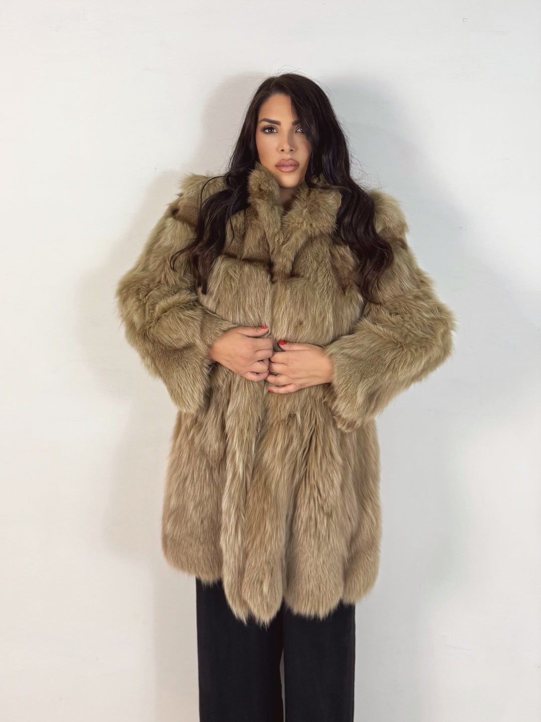 Pelliccia in marmotta Vintage 36