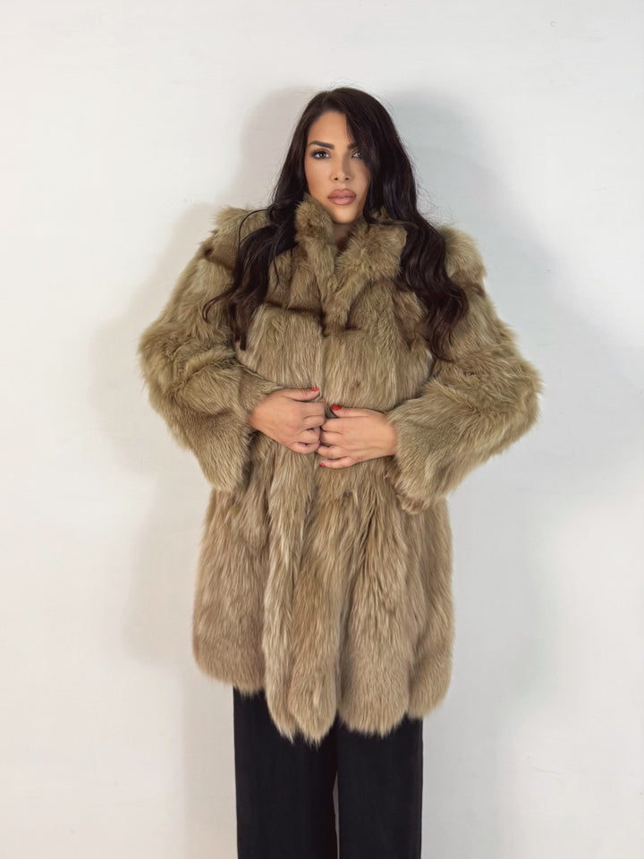 Pelliccia in marmotta Vintage 36