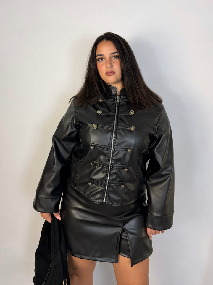 Giacca in eco pelle “Japan”