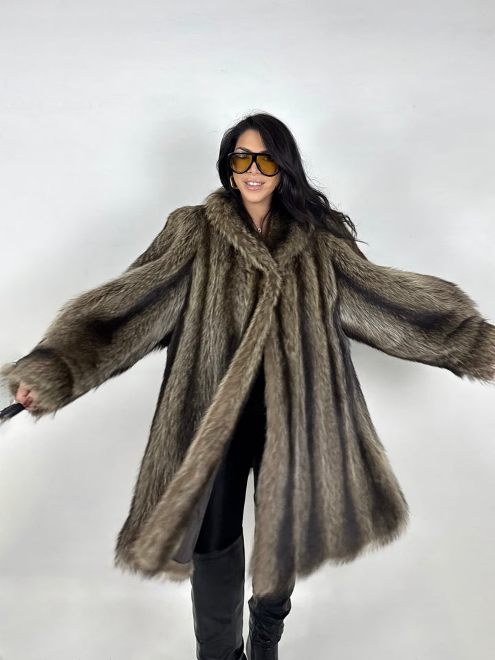 Pelliccia in marmotta Vintage 43