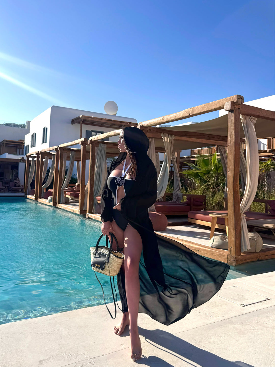 Kimono con cappuccio “Kalua”