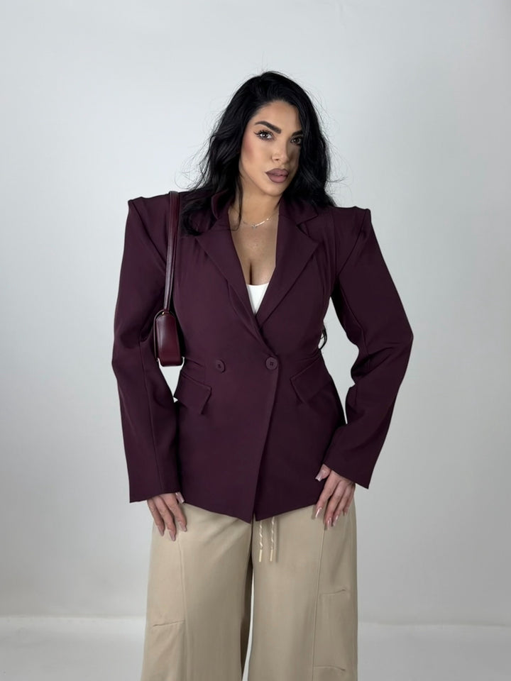 Giacca con spallina strutturata “Harmonie"