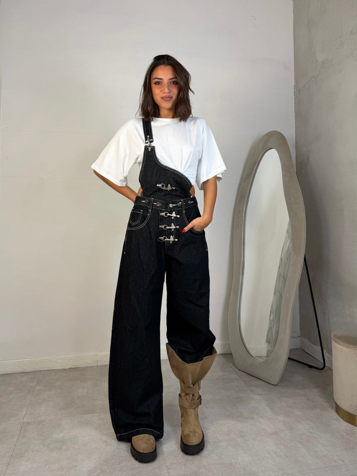 Salopette in jeans “Yvonne”