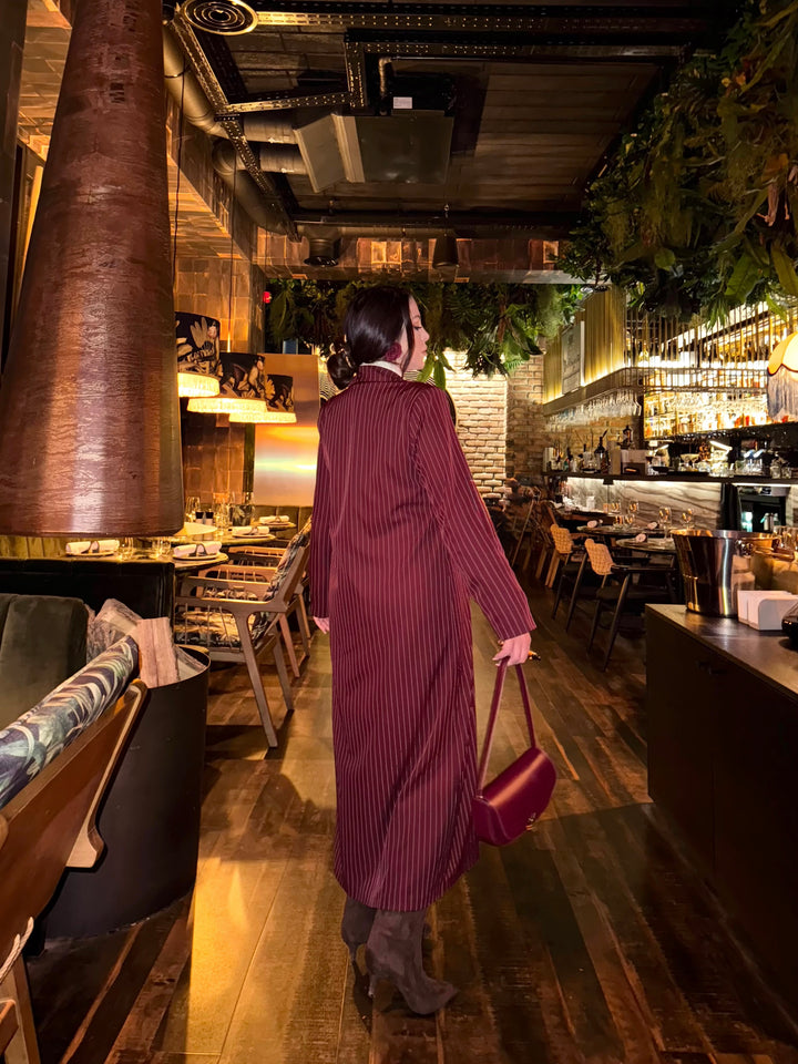 Coordinato gessato giacca e vestito “Special”