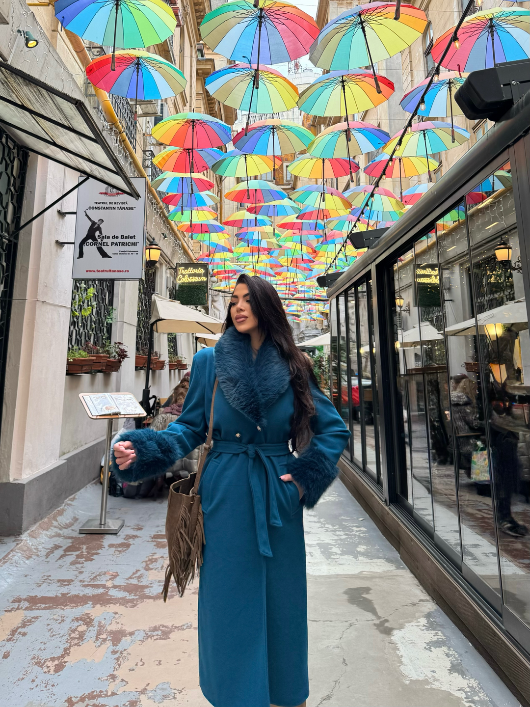 Cappotto con collo removibile “Bucarest”