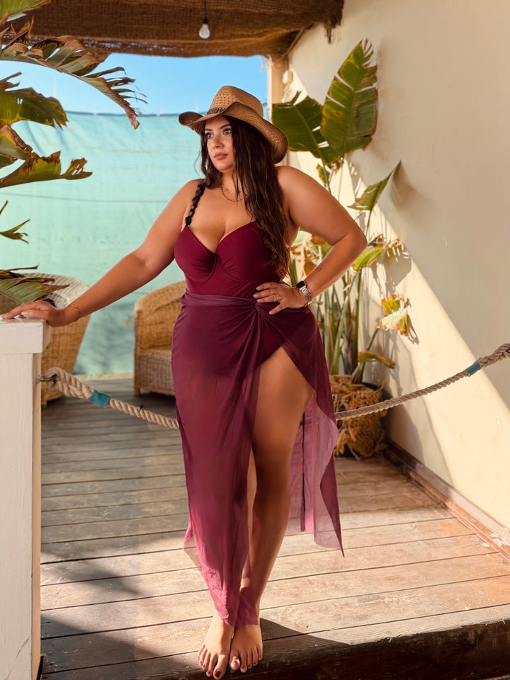 Costume intero e copricostume “Formentera”
