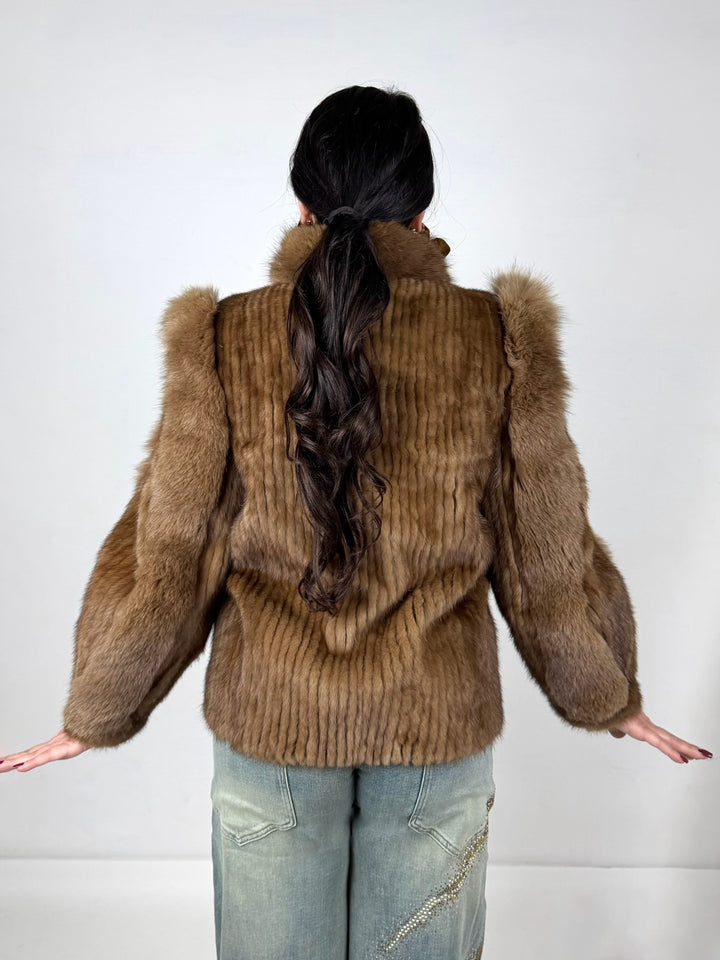 Pelliccia in visone e volpe Vintage 133