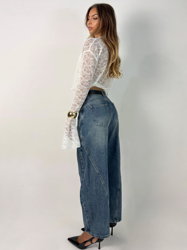 Jeans balloon sabbiati “Naomi”