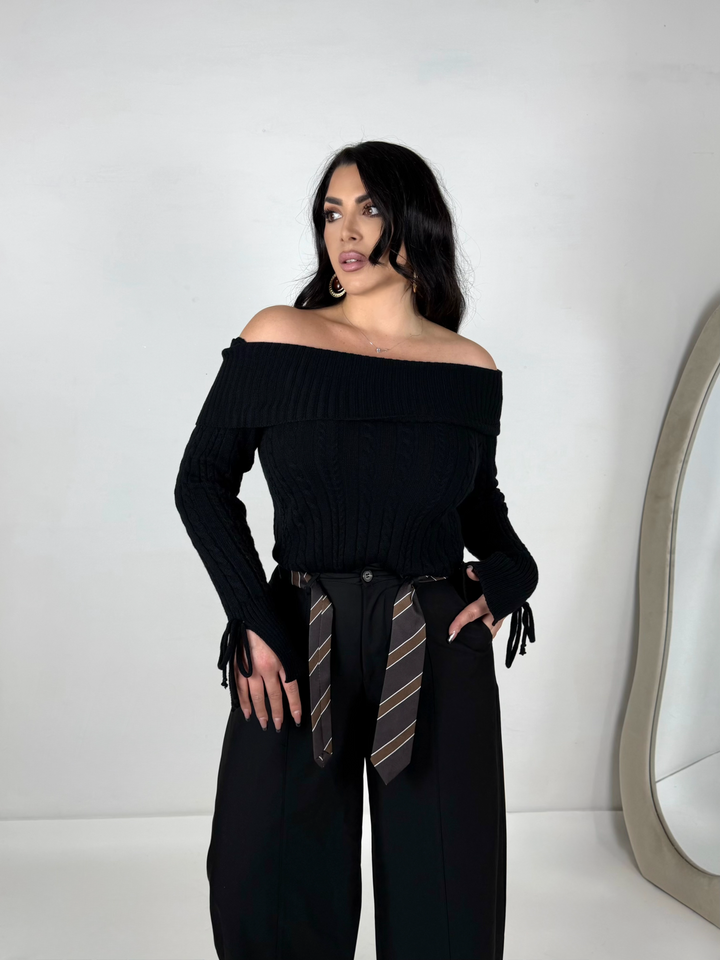 Maglione con scollo a barca “Emily”