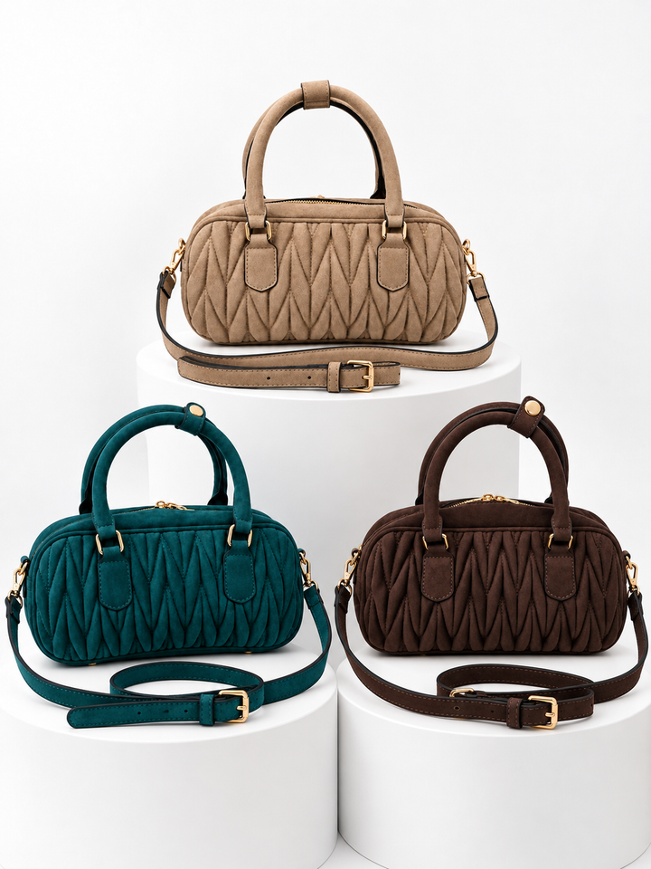 Borsa scamosciata “Mia”