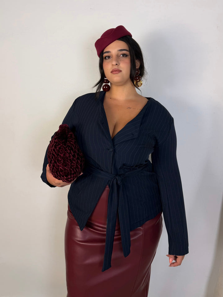 Giacca con fusciacca “Vivienne”
