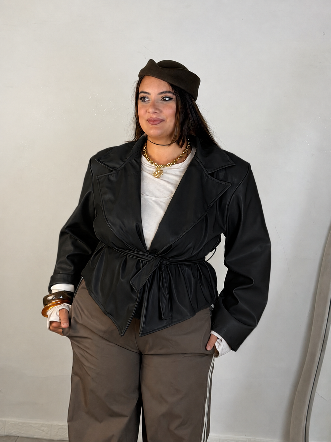 Giacca in eco pelle “Zaira”