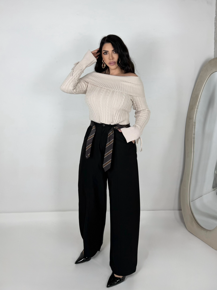 Pantaloni balloon con cravatta “Emily”