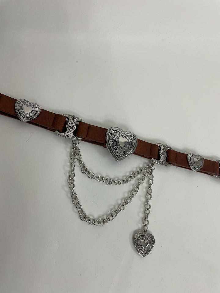 Cintura elastica con pendente e catene