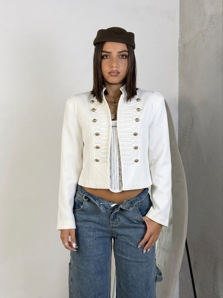 Giacca con spalline “Majestic”