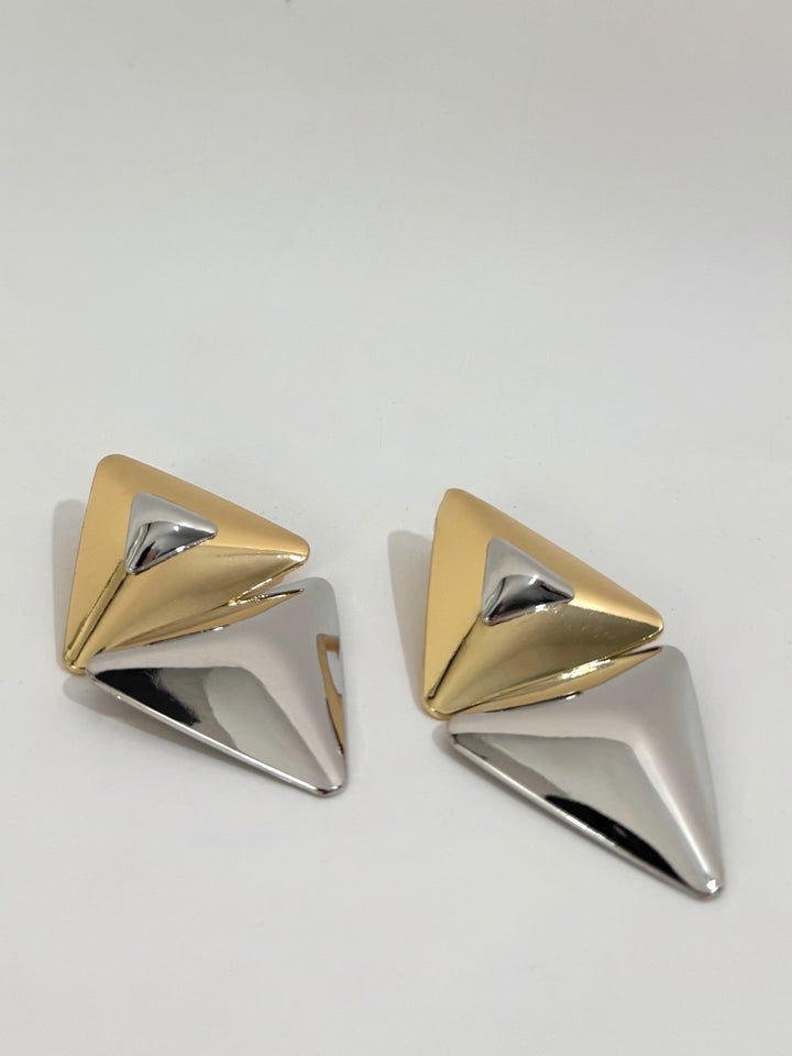 Orecchini oro e argento “Sahara”
