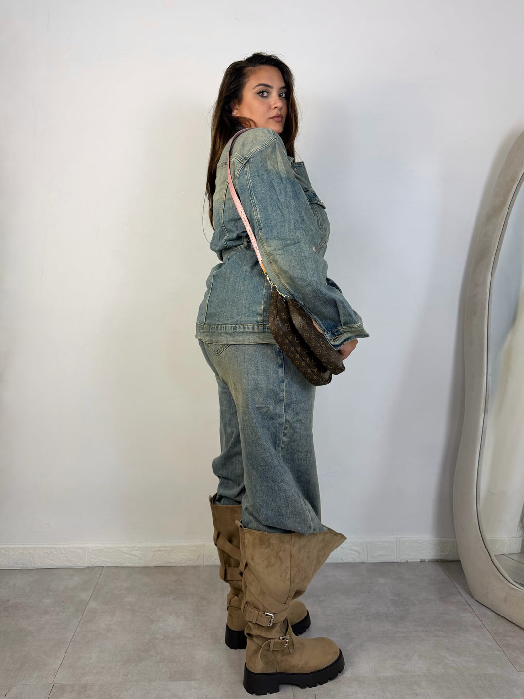 Coordinato in jeans “Skyler”
