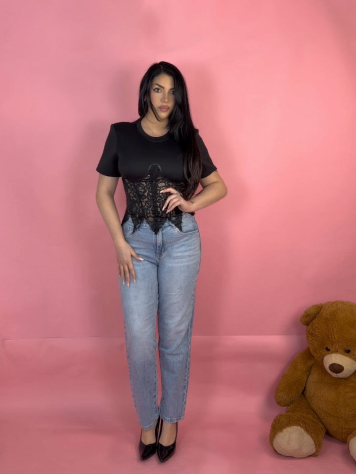 Jeans a gamba dritta “Clean”