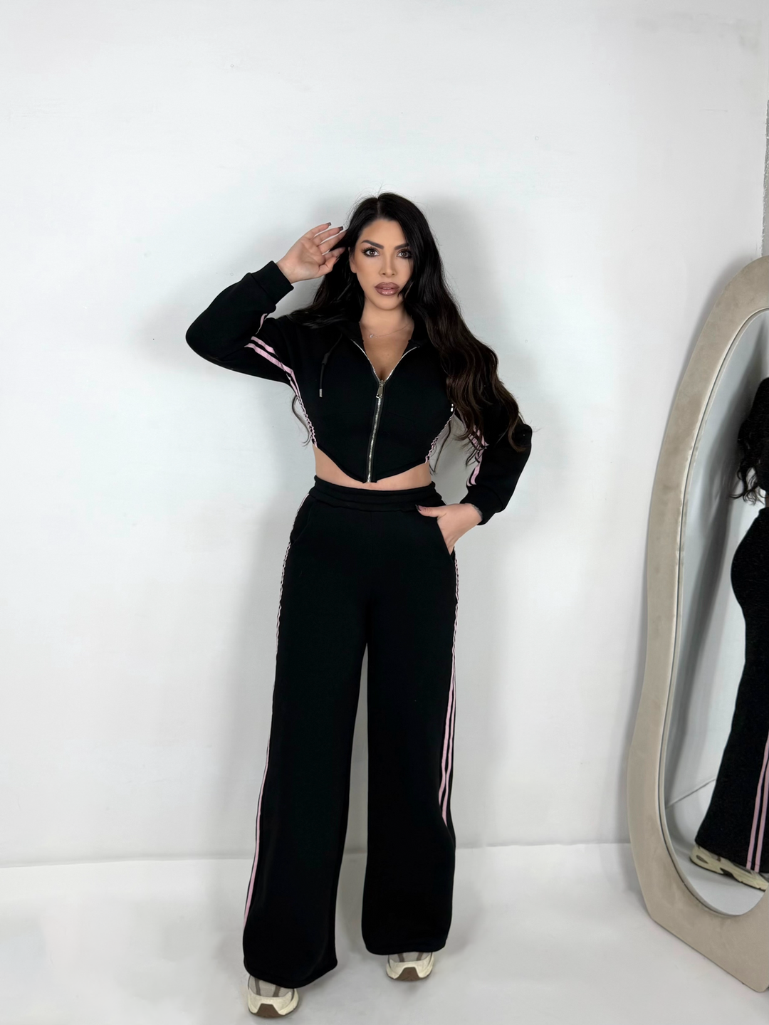 Coordinato di tuta felpato “Adyss”