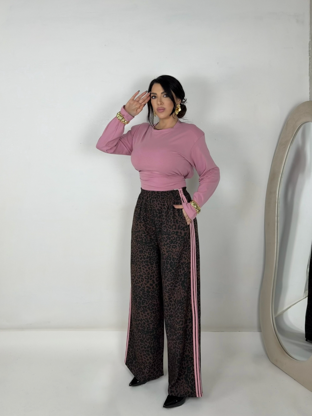 Pantaloni di tuta leopardati “Street”