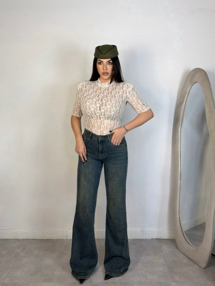 Jeans a zampa “Romance”
