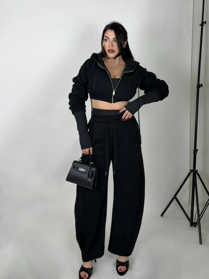 Coordinato con maglia maniche a guanto “Obsession”