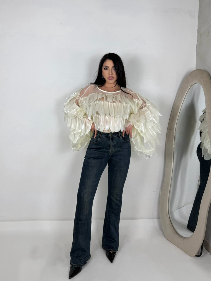 Jeans a zampa “Angel”