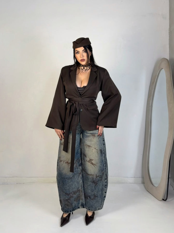 Giacca con fusciacca “Nyx”