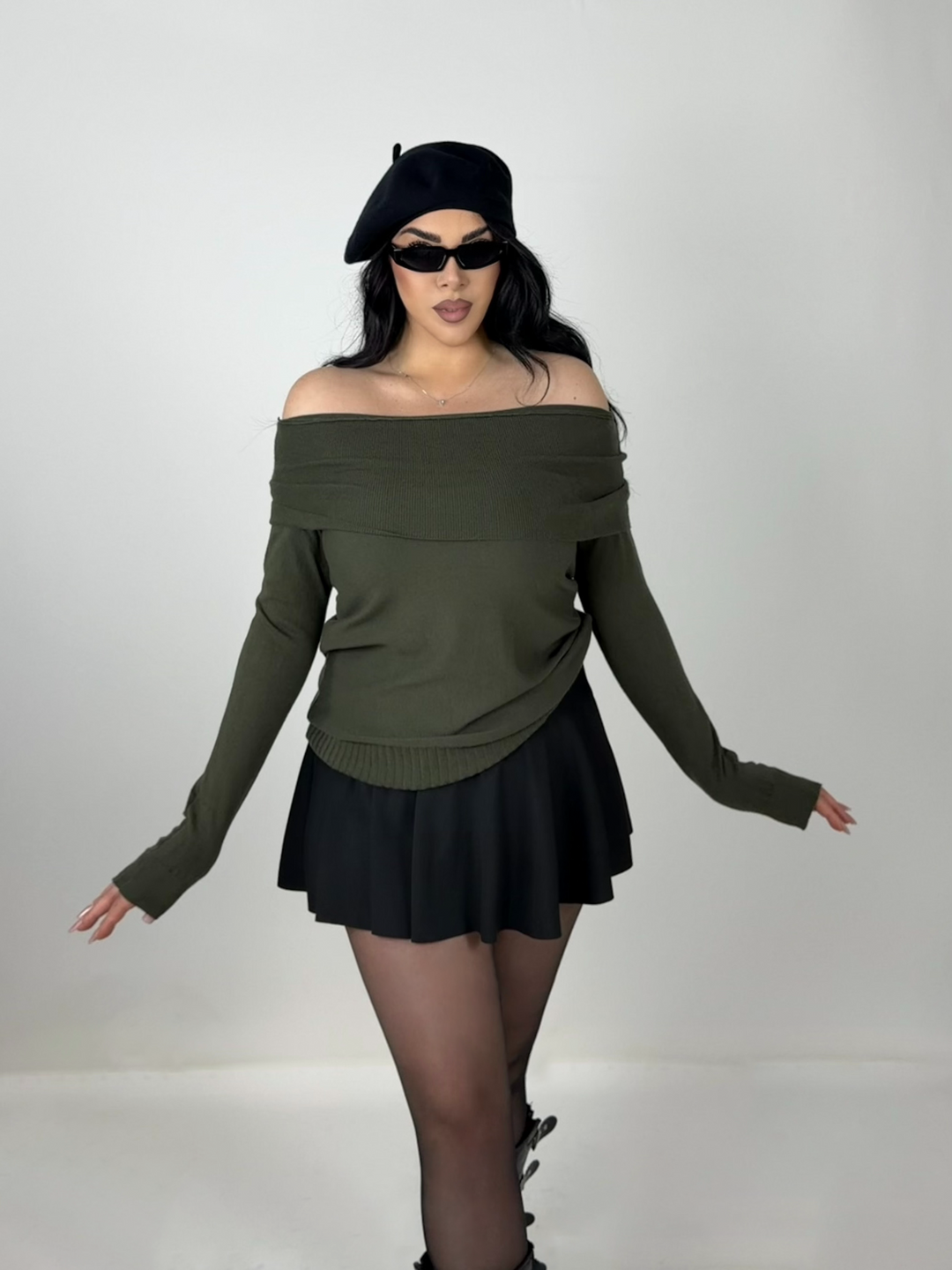 Maglione con scollo a barca “Jennifer”