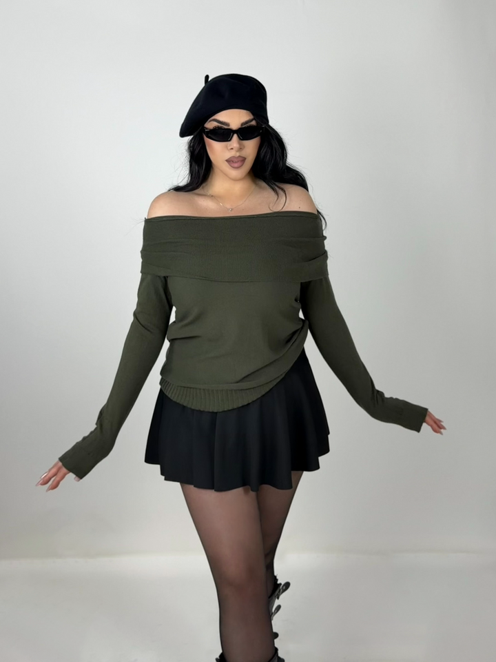 Maglione con scollo a barca “Jennifer”