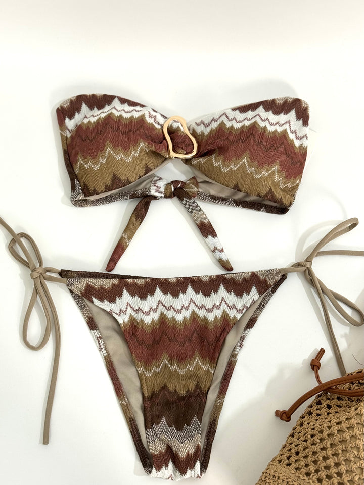 Costume a due pezzi macrame “Onda”