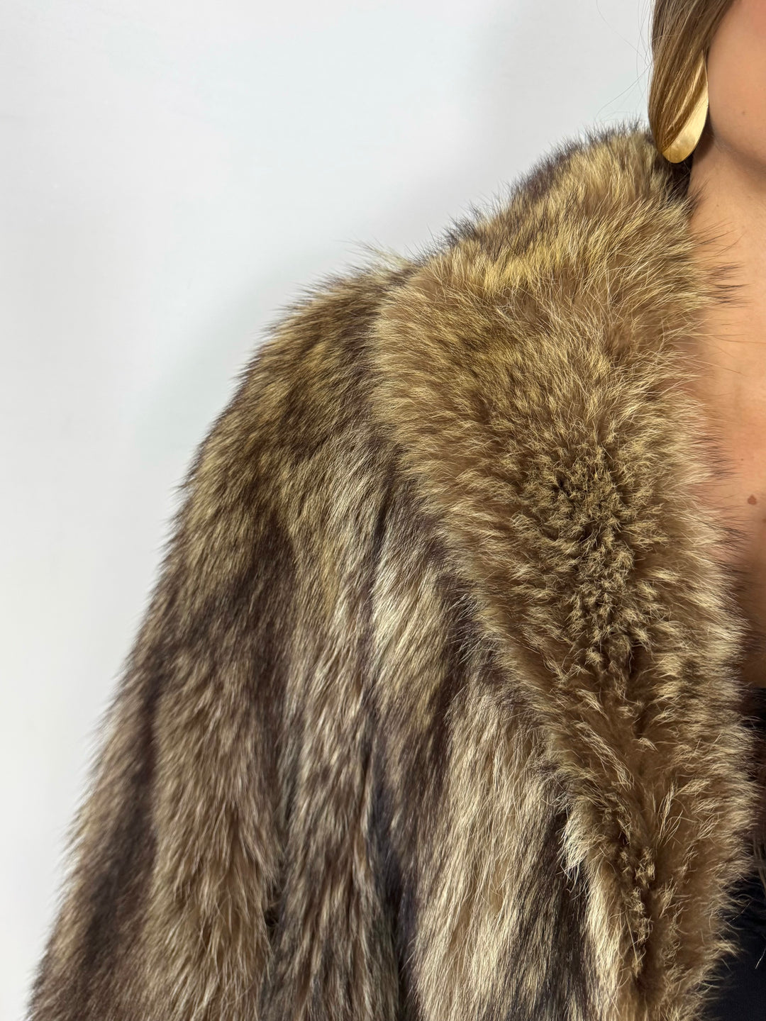 Pelliccia in marmotta Vintage 80