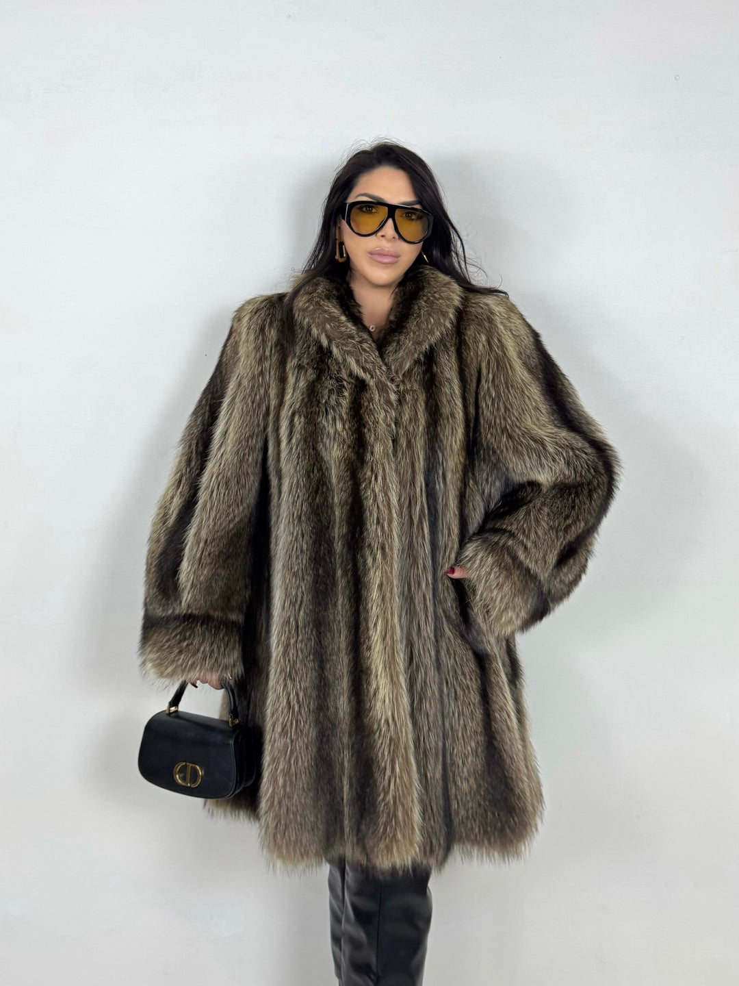 Pelliccia in marmotta Vintage 43